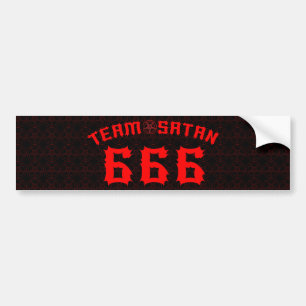 Team Satan 666 Bumpersticker
