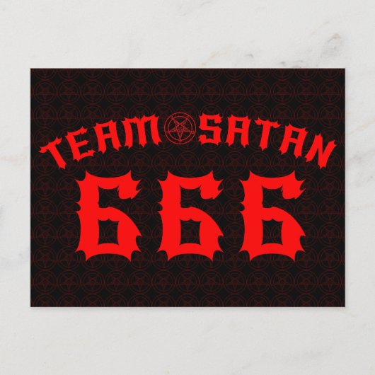 Team Satan Briefkaart (Voorkant)