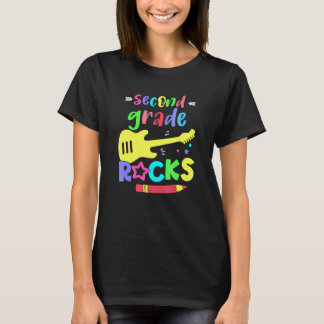 Team Second Grade Hello 2nd Grade Rocks Back To Sc T-shirt