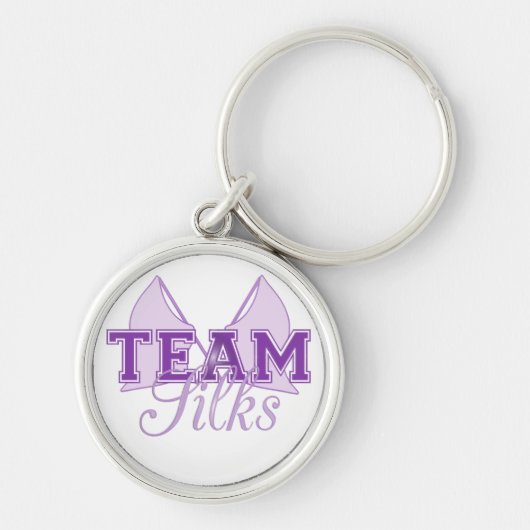 Team Silks Paars Sleutelhanger (Voorkant)