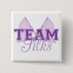Team Silks Paars Vierkante Button 5,1 Cm
