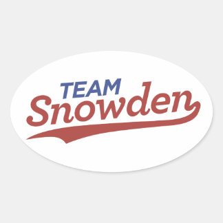 Team Snowden Script Ovale Sticker