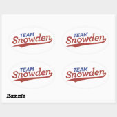 Team Snowden Script Ovale Sticker (Vel)