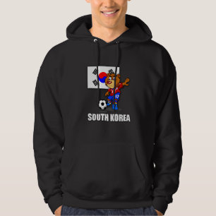 Team South Korea Football Hoodie (zwart)