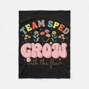 Team Sped Grow With The Flow Speciaal Onderwijs Th Fleece Deken
