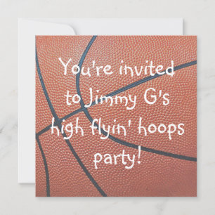 Team Spirit_Basketball textuur Birthday party Kaart