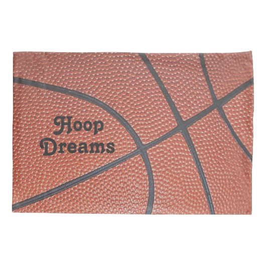 Team Spirit_Basketball textuur look_Hoop Dreams Kussensloop (Achterkant)