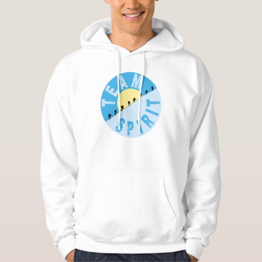 Team Spirit - bergbeklimming Hoodie (Voorkant)