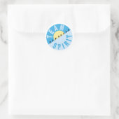 Team Spirit - bergbeklimming Ronde Sticker (Tas)