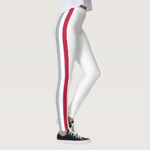 Team Spirit of Ohio, scharlaken, witte en zwarte Leggings