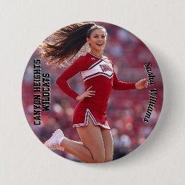 Team Spirit Photo Button Pin - Donkere tekst