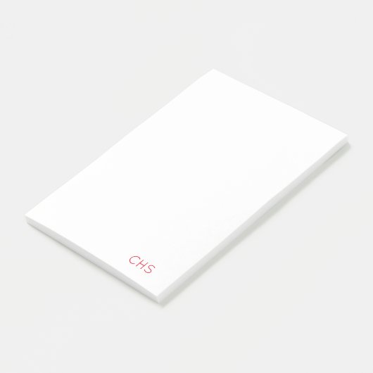 Team Spirit School Initialen Monogram Notes (Schuin)