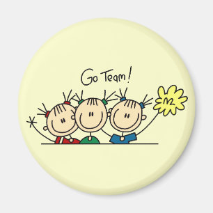 Team Sport Cheerlead Tshirts en Gifts Magneet