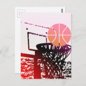 Team Sports Ball Basketbal Net Coach Game Briefkaart (Voorkant / Achterkant)