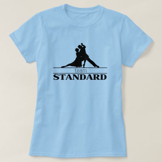 Team Standard Ballroom Dance Silhouette T-shirt (Design voorkant)