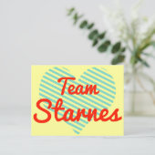 Team Starnes Briefkaart (Staand voorkant)