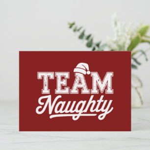 Team Stout Grappig Kerstfeest Grap Humor Mannen Feestdagenkaart