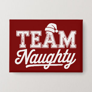 Team Stout Grappige Kerst Feest Grap Humor Mannen Button