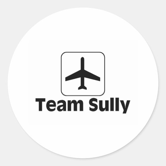 Team Sully Ronde Sticker (Voorkant)