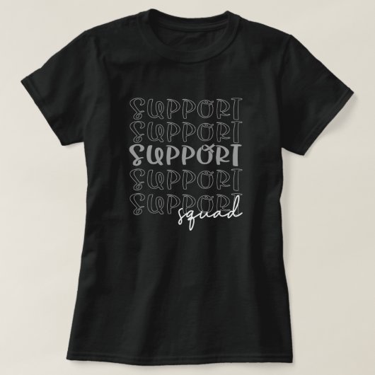 Team Support Squad Shirt voor Brain Tumor Warrior (Design voorkant)