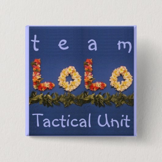 team tactische eenheid vierkante button 5,1 cm (Voorkant)
