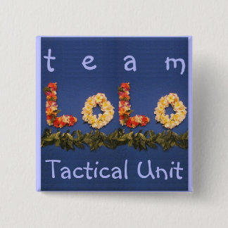 team tactische eenheid vierkante button 5,1 cm