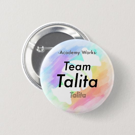 Team Talita - Academy Works Button (Voorkant /achterkant)