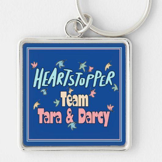 Team Tara en Darcy Blue Sleutelhanger (Voorkant)