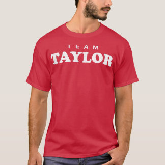 Team Taylor Persoonlijke familienaam Bride Groom F T-shirt