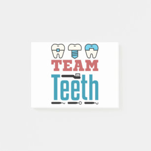 Team Teeth Dental Squad Personad Dentist Hygienist Post-it® Notes