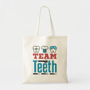 Team Teeth Dental Squad Personad Dentist Hygienist Tote Bag