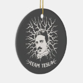 Team Tesla Keramisch Ornament (Rechts)