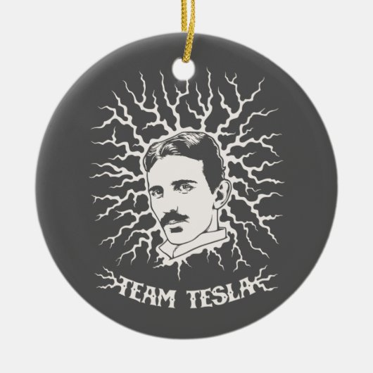 Team Tesla Keramisch Ornament (Voorkant)