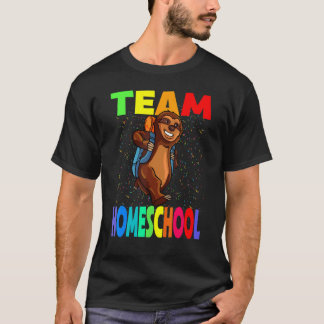 Team Thuisonderwijs Terug naar school Luiaard Stud T-shirt