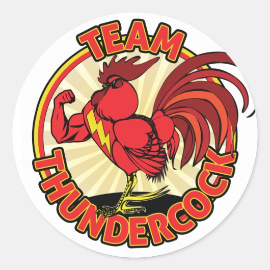 Team Thundercock Sticker (Voorkant)