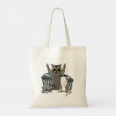 Team Trash Opossum Raccoon Rat, Funny Animals Garb Tote Bag (Achterkant)