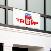 Team Trump Republikein Spandoek (Buitenkant Gebouw)