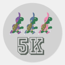 Team Turtle 5K Ronde Sticker