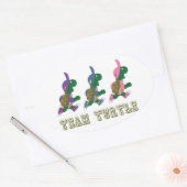 Team Turtle Ovale Sticker (Envelop)