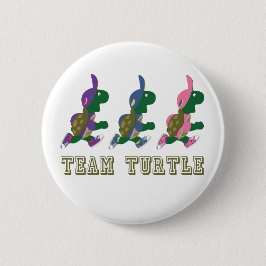 Team Turtle Ronde Button 5,7 Cm (Voorkant)