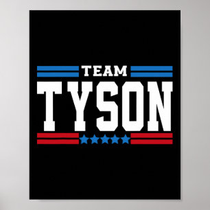 Team Tyson Levenslang Lid Familie Achternaam Tyson Poster