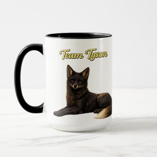 Team Tyson the Fox kids mug (Gauche)