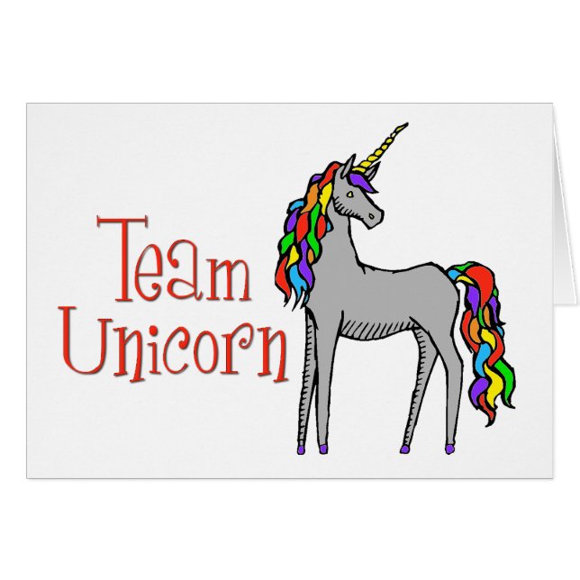 Team Unicorn Rainbow (Voorkant Horizontaal)
