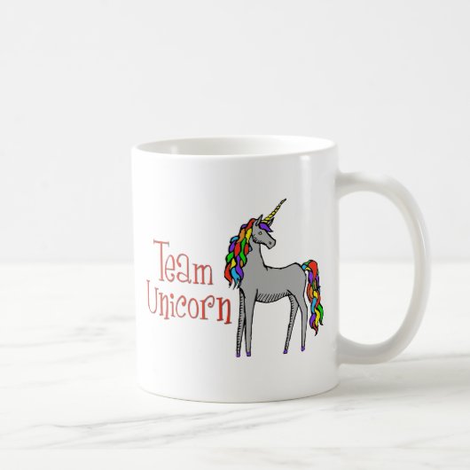 Team Unicorn Rainbow Koffiemok (Rechts)