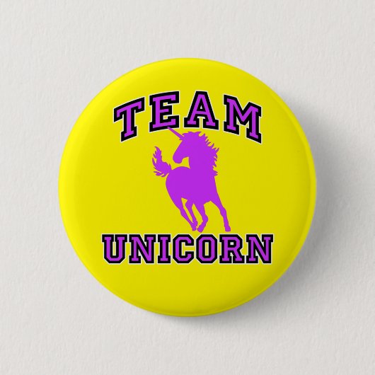 Team Unicorn Ronde Button 5,7 Cm (Voorkant)