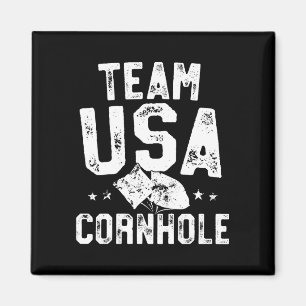 Team usa cornhole kampioen bean bag worp magneet