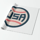 Team USA Honkbal Cadeaupapier (Uitgerold)