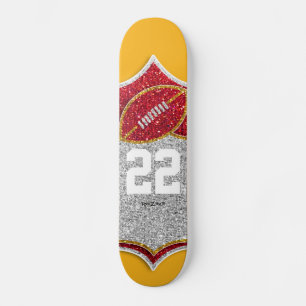 Team USA Sports Red en Gold Champion Football Skateboard