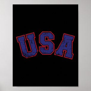 Team Usa Voor Patriottische Onafhankelijkheidsdag Poster