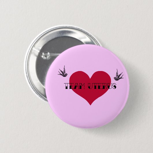 Team Uterus Button (Voorkant /achterkant)